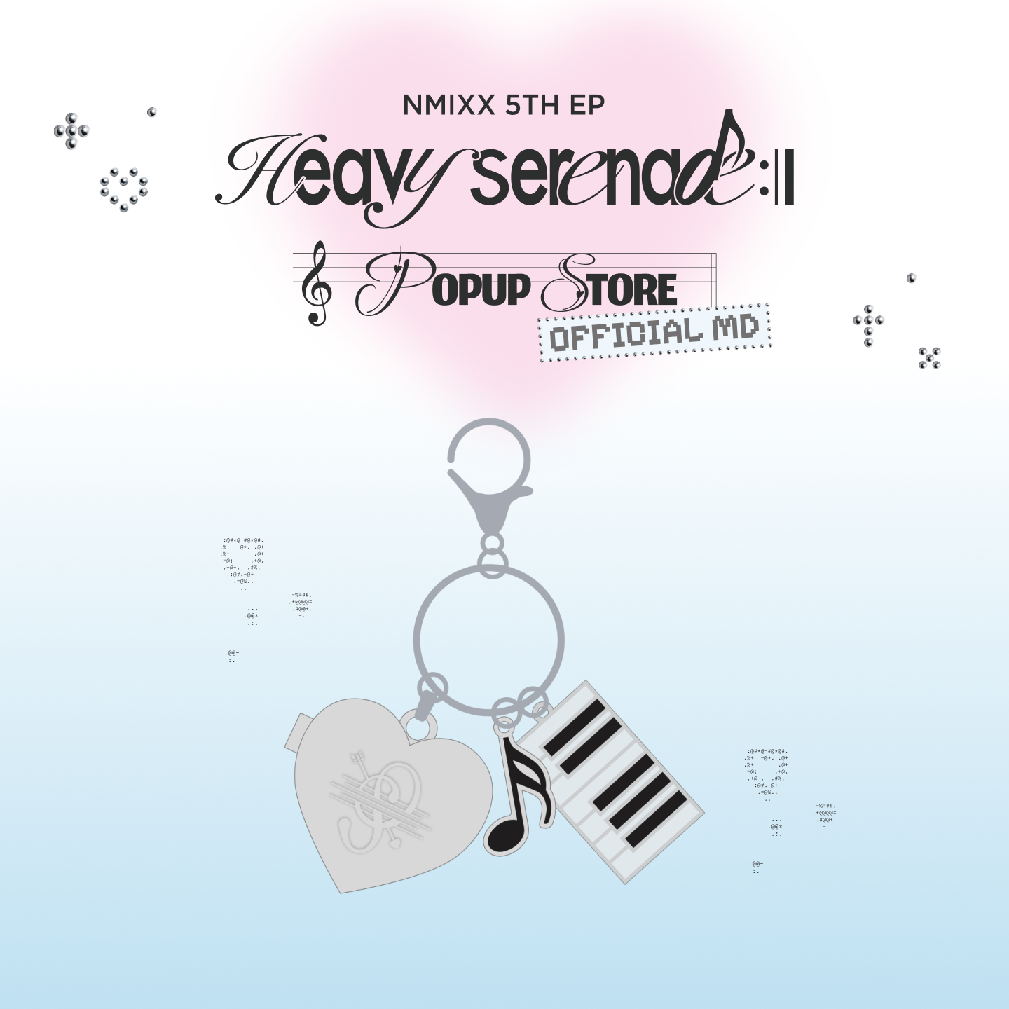 NMIXX [Heavy Serenade] POP-UP OFFICIAL MD - 06 HEART PENDANT